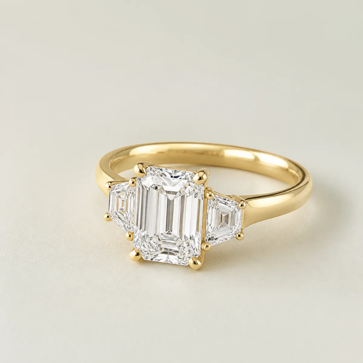 Solenne Emerald-Cut Lab-Grown Diamond Ring